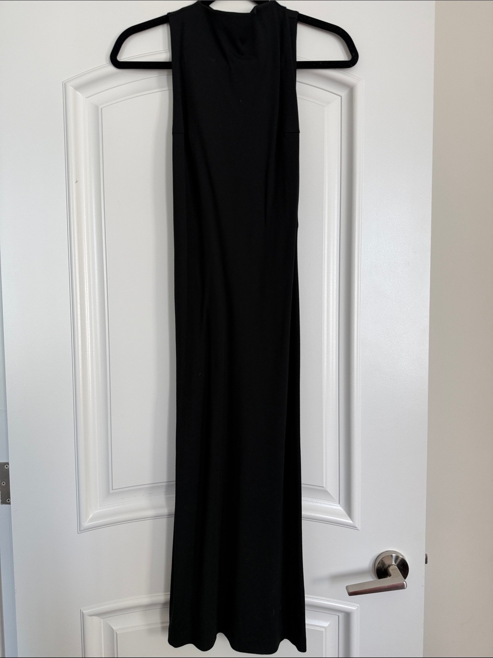 Babaton Black Sleeveless Maxi Dress